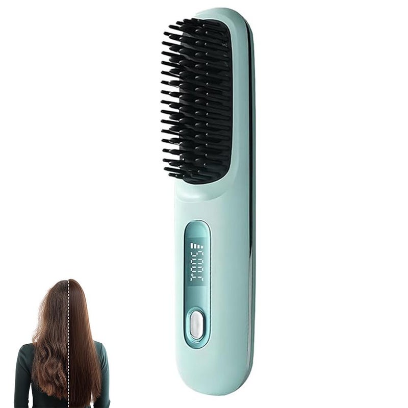 Hair straightener with negative ion display, LCD digital display, constant temperature hair care, dual-use for home and dormitory use, portable hair straightener for lazy people.